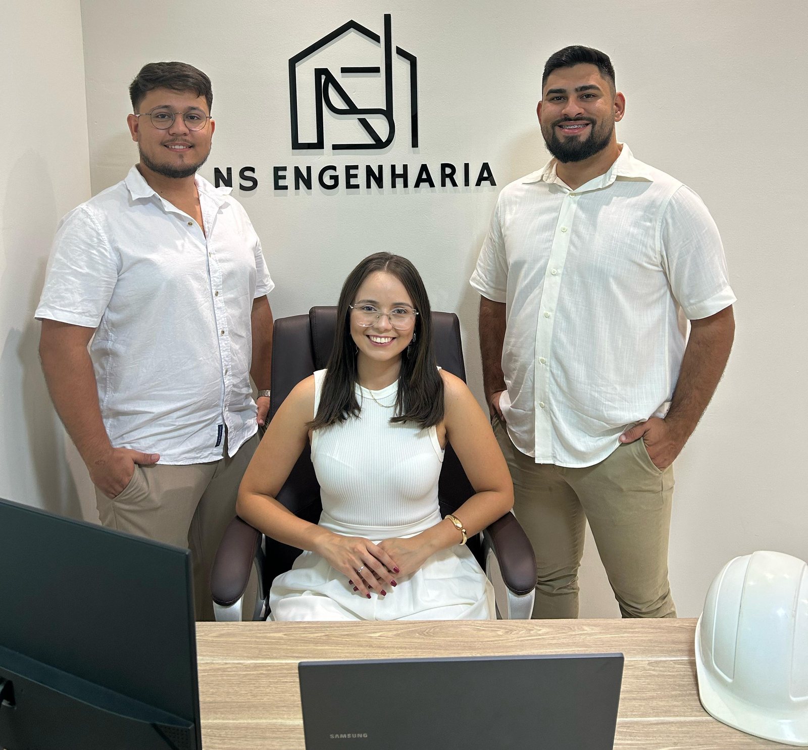 Equipe de engenheiros da Natal Soluções Engenharia